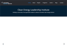 Tablet Screenshot of cleanenergyleaders.org